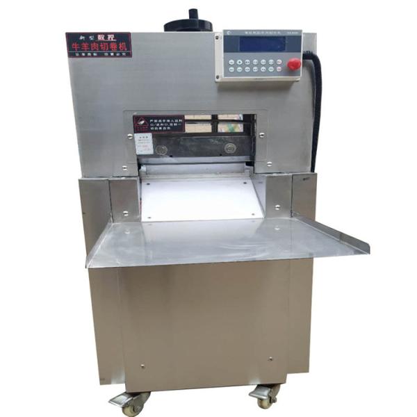 Cheap Automatic Frozen Meat Mutton Beef Roll Cutter Machine Sausage Bacon Slicing for sale