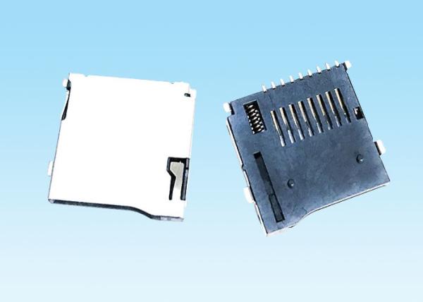 Cheap Push Type T Flash Memory Module Connectors 60 Milliohms Max Contact Resistance for sale