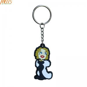 China Double Sided Rubber Key Chain Flexible Promotion Fun For Zip Puller on sale