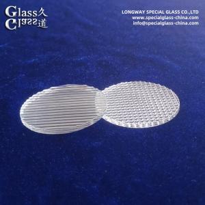 OEM Borosilicate Linear Glass Spread Lens For Lighting Fixtures