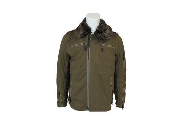 Cheap 280G Twill 2/1 Motorcycle Winter Jacket 60% Polyester 40% Cotton With Liner Lamb Fur for sale