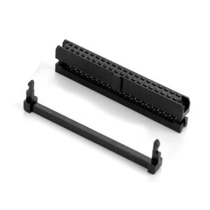 China 2.0mm Pitch IDC PCB Connector 6 - 64 Pin Black Female Socket Flat Cable FC Socket on sale