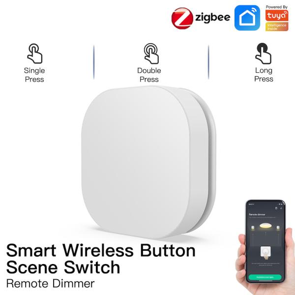 Tuya Zigbee 3v Smart Button Switch Wireless Remote One Key Control Multi Scene
