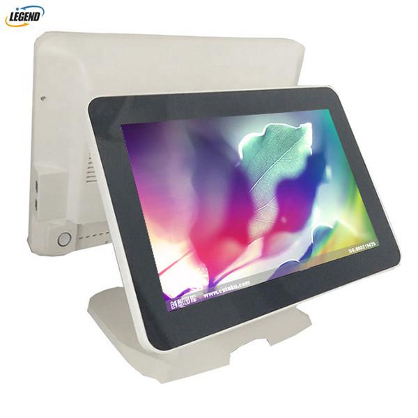Cheap 400cd/㎡ Touch Dual Screen Pos Terminal System 1024 X 768 Pixels Epos All In One for sale