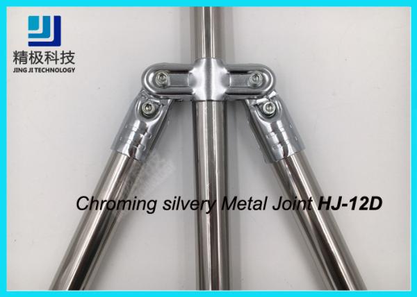 Cheap Double Angled Pivoting Joint Chrome Pipe Connectors For Capacity Flow Rack and Conveyor for sale