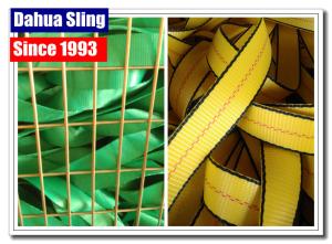 China 100% Polyester Ratchet Strap Webbing For Trailer Tie Down Strap Grade AA on sale