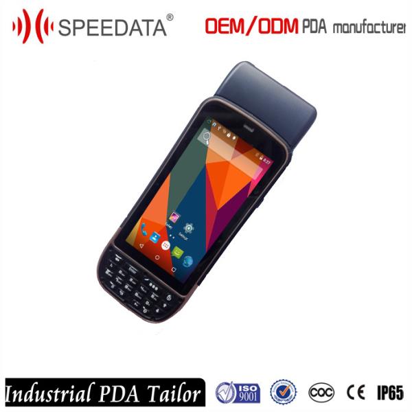 Cheap GPS POS Terminal Industrial PDA Device Qr Code Scanner Reader / Wireless Scanner Printer for sale