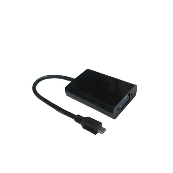Cheap Premium MHL TO VGA+Audio+Power charging adapter for Projector Monitor or TV for sale