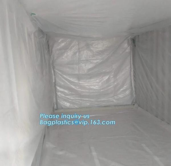 Cheap 8Mil Open Top Drawstring Dumpster Container Liners,dumpster containe liners for garbage disposable,20 yard drawstring bl for sale