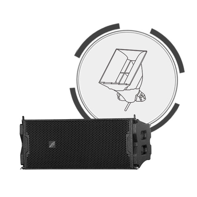 ARE Audio Line Array Speakers Outdoor Line Array with Eight Dual 10" Full Range and Four 21" Bandpass Subwoofers