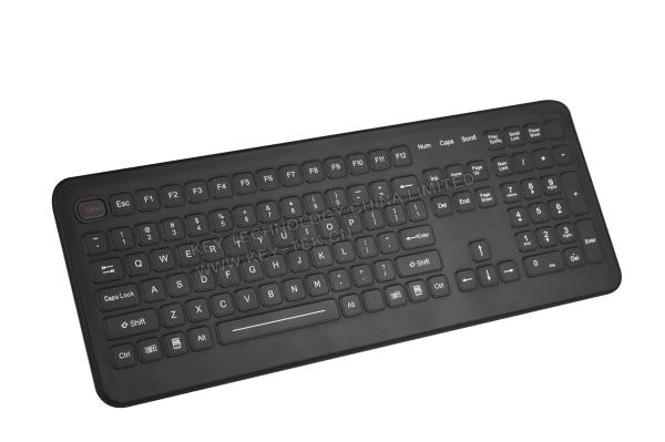 Cheap Cleanable medical keyboards with integrated numeric keypad 12 FN keys for sale