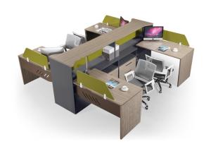 China Fabric Screen Partition Melamine Office Furniture Wooden Office Desk Workstation on sale