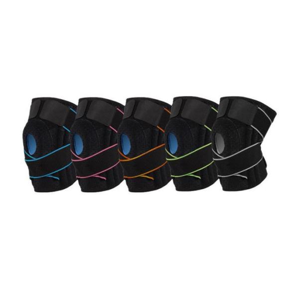 Cheap Elastic Neoprene Customized Open Patella Sports Knee Support Brace Hinged for sale