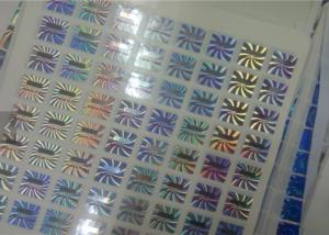 PET Security Hologram Sticker / Anti Counterfeit Label With Serial Number Codes
