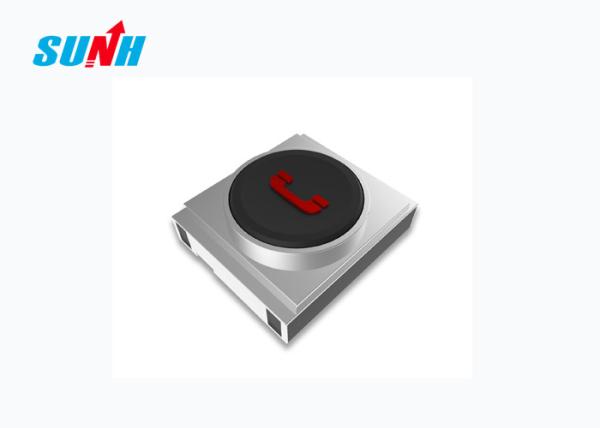 Cheap Emergency Call Elevator Push Button ABS / SS Material With Square Shape for sale