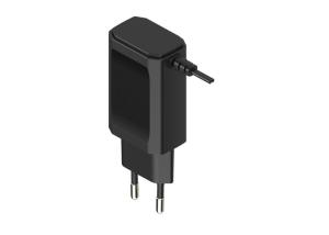 EU Plug Fast Mobile Charger Black High Speed Fast Charging Adapter