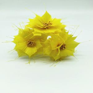 Best Revamp Your Millinery Game with 5*10 cm Goose Feather Flower Mount and Wire Accessory wholesale