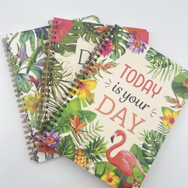 Cheap Practical Notebook Diary Printing Services Hardcover Flexibound With Stickers for sale
