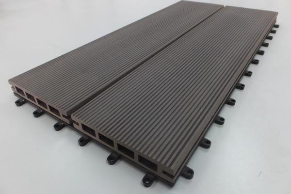 Cheap Waterproof  WPC Composite Woodgrain Decking Boards for Park Garden for sale
