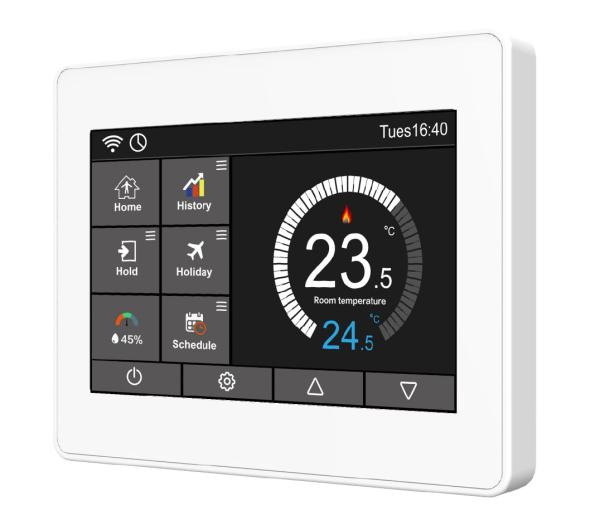 Cheap Intelligent Fossil Fuel Wifi Controlled Thermostat Programmable IP20 rated for sale