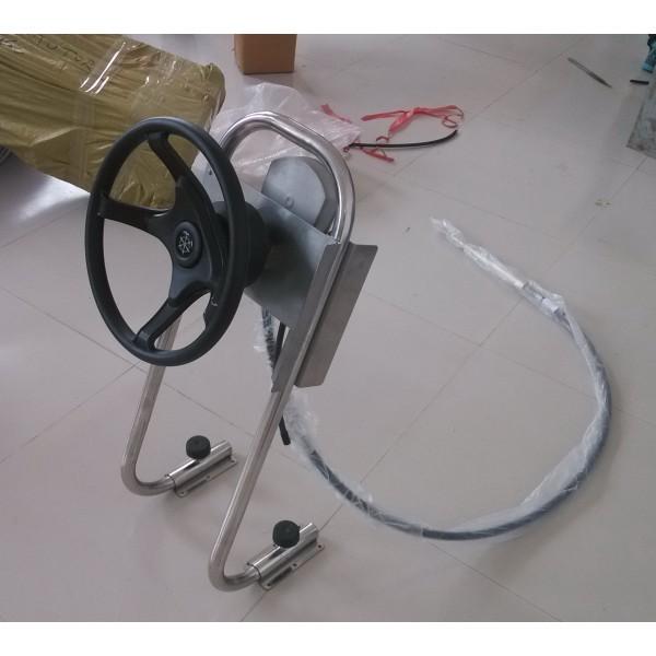 Cheap Inflatable Boat Stainless Console With Steering Control System for sale
