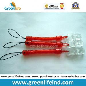 Best Plastic Safe Retractable Short Red Phone Strap W/Alligator Clip wholesale
