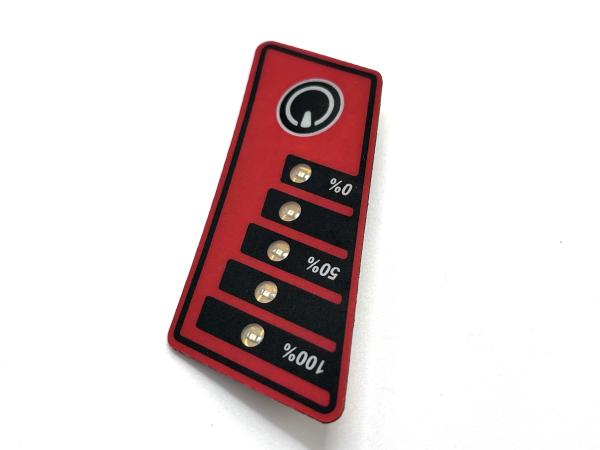 Cheap LED Embeded Backlight Matrix FFC Membrane Switch Panels With Errows for sale