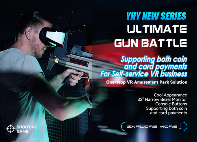 1 Player 9D VR Game Simulator Platform Riding Shooting Simulator Machine