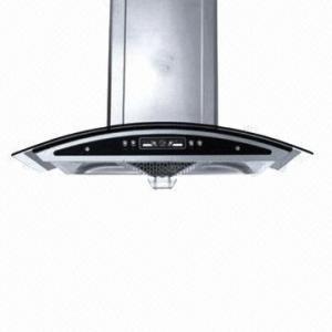 Cheap SS range hood with 1.5m aluminum pipe and pushbutton for sale