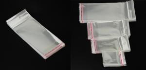 pp/ opp header bag for ring package crystal clear opp/bopp envelope bags with round hanging header hard pvc header card