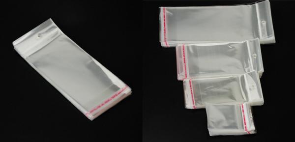 Cheap pp/ opp header bag for ring package crystal clear opp/bopp envelope bags with round hanging header hard pvc header card for sale