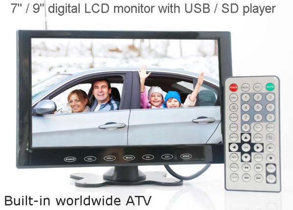 Cheap VCAN0951 9 inch LCD monitor with USB SD mp5 player Bulitin Analog TV for sale