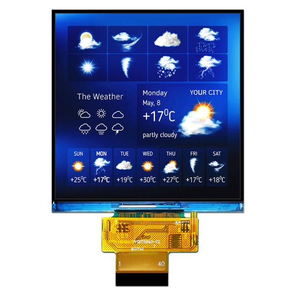 Cheap 4 Inch 480x480 Dots Square TFT LCD Display Sunlight Readable SPI RGB ST7701S for sale
