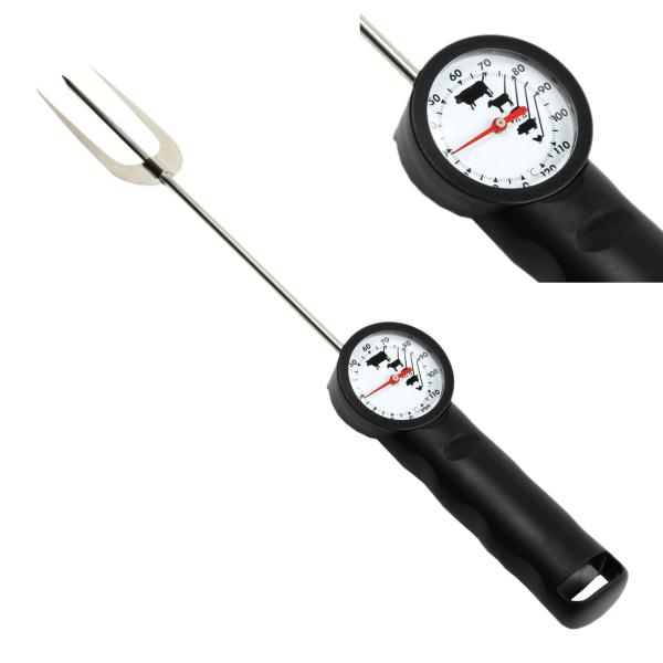 Cheap SS Fork NSF LFGB 392F Barbecue Meat Thermometer for sale