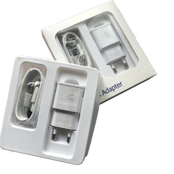 Cheap  S6 Micro Usb Phone Wall Charger EU US Plug 9V 1.67A With 1.2m Cable for sale