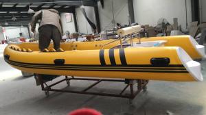 Best Yellow Color Inflatable RIB Boats For Rescue And Fishing 4.8 Meter Length wholesale