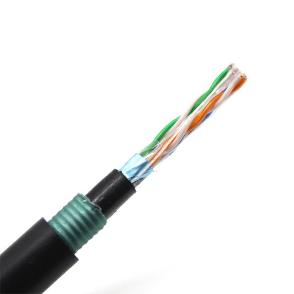 Cheap Armored Copper And Steel Strip Network Lan Cable Cat6 CAT7 Fluke Test Pass for sale