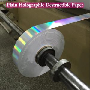 China Ultra Destructible Tamper Evident Label Material , 3D Hologram Stickers on sale