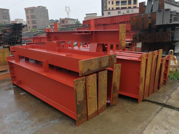 Cheap Anti - Rust Red Primer Construction Steel Frame Customized Dimensions for sale
