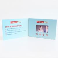 China Promotion Video in folder marketing big brand 4.3 Inch Lcd Video Greeting Card 256M With 1000mah Rechargeable Battery for sale