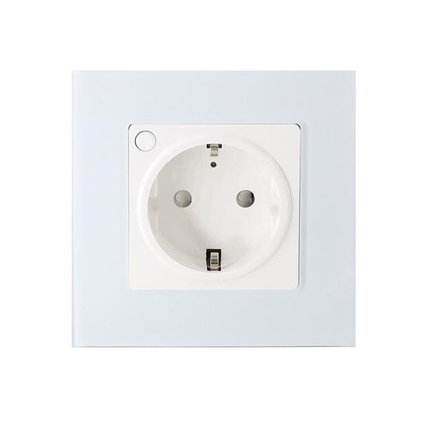 Cheap Glomarket Tuya 16A Smart Wall Power Socket Smart Home Google Alexa App Remote Control Smart Socket for sale