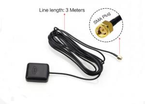 Best 28 - 30DBI Gain Active GPS Antenna 3m RG174 Cable / SMA Male Connector wholesale
