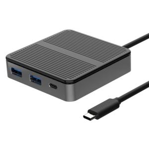Square Black USB C To USB Adapter Mac 6 In 1 Usb C To Usb A Hub Adapter OTG Adapter