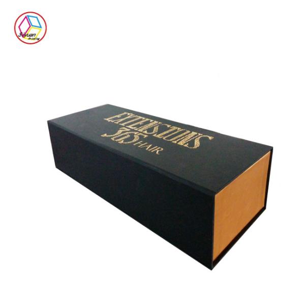 Cheap Black Wine Bottle Packaging Boxes Printing Handling Matt Lamination for sale