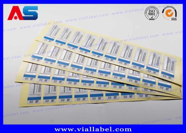 Cheap Custom Glass Bottle Labels Glossy Lamination For Medication Package HCG vial label boxes for sale