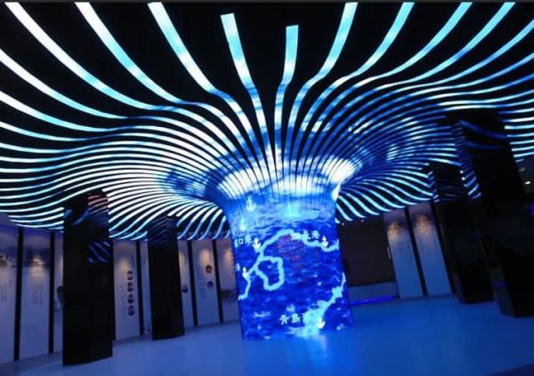 Cheap Longda Soft Led Screen P2 Curved Led Panel  256*128mm for sale
