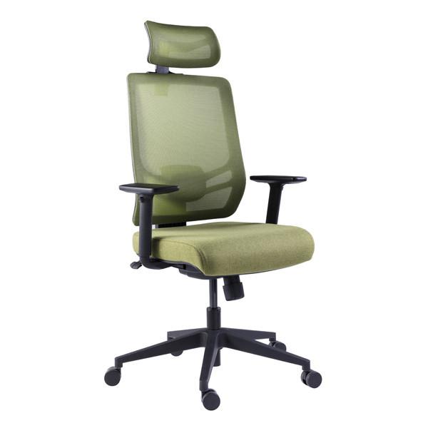 Cheap Green Adjustable Spine Protecting Headrest and PA Wheels Project Ofiice Chairs for sale