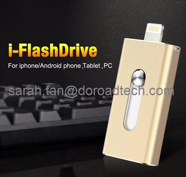 Cheap i-Flash Device OTG Flash Drive USB Disk for iPhone iPad Air iPod External USB Flash Drives for sale