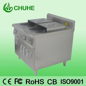 China Counter restaruant 2 tank 4 basket deep fryer with 8kw on sale