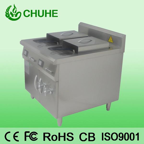 Cheap Industion Double Deep Fryer Commercial 8KW With Durable Knob Fire Control for sale
